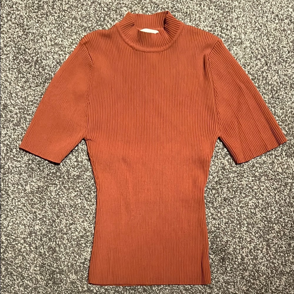 NWOT, Ribbed Rust Top, DISSH, Size Small